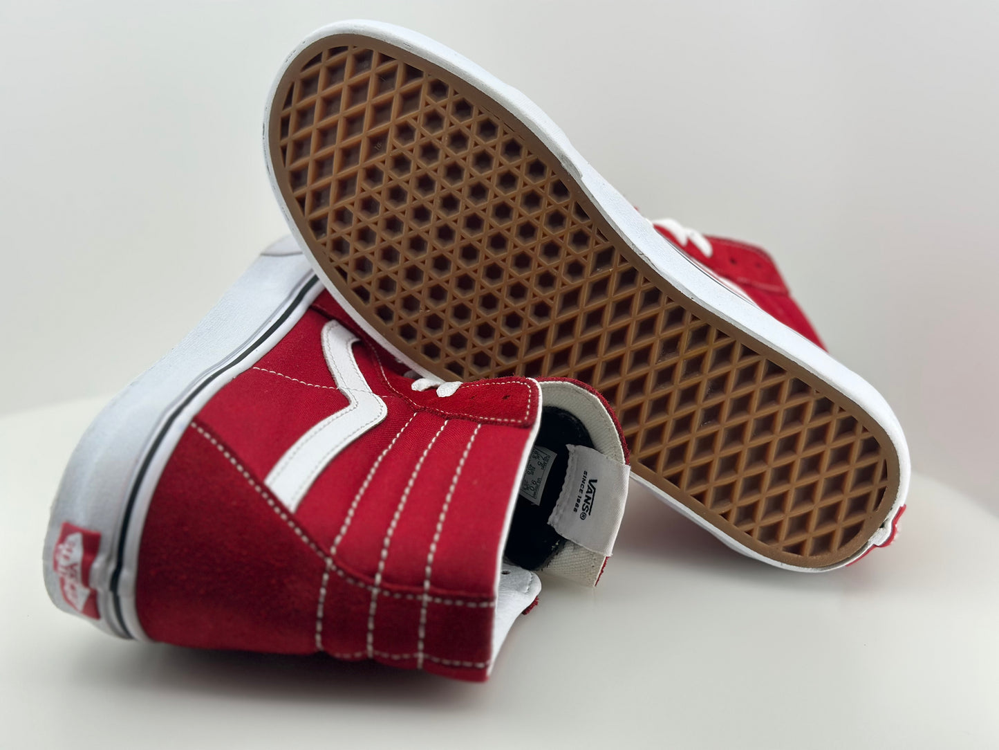 Vans Sk8-Hi Skate Shoe - Racing Red Size: Mens 7.5