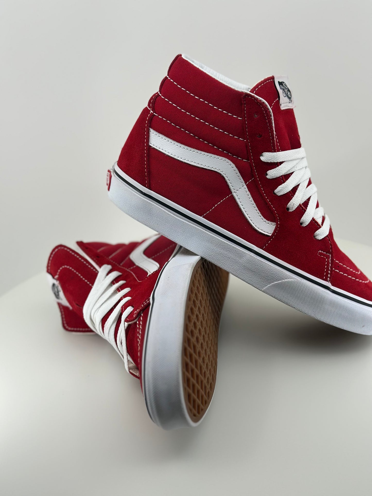Vans Sk8-Hi Skate Shoe - Racing Red Size: Mens 7.5